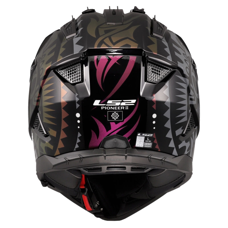 Enduro mootorratta kiiver LS2 MX702 Pioneer II Rangi must