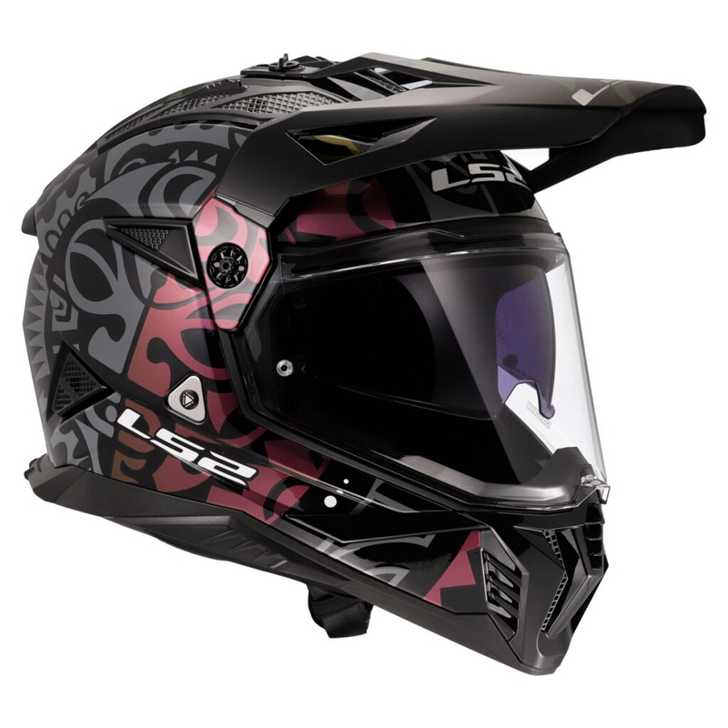 Enduro mootorratta kiiver LS2 MX702 Pioneer II Rangi must