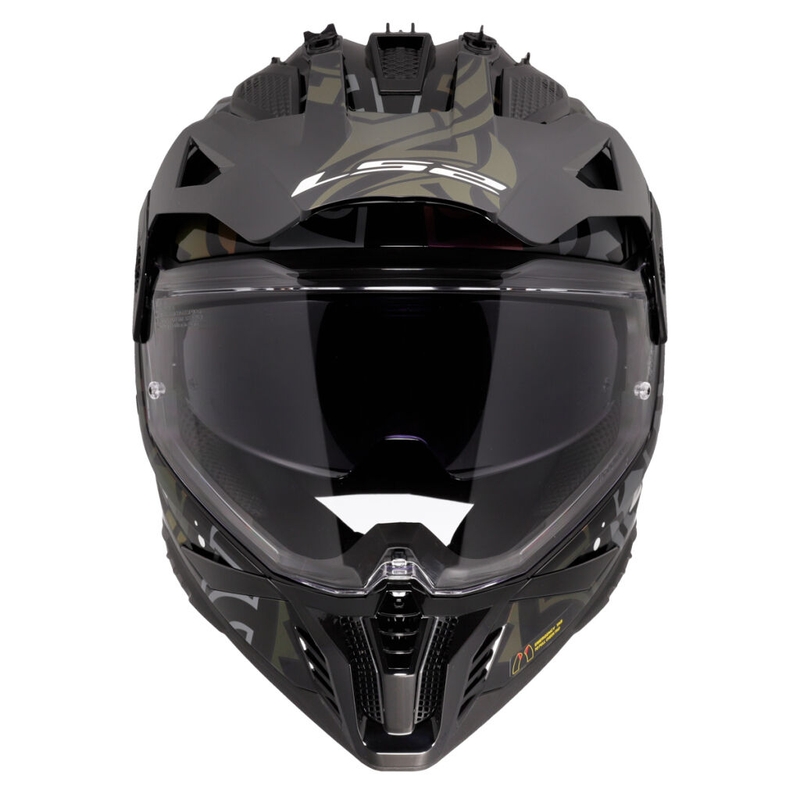 Enduro mootorratta kiiver LS2 MX702 Pioneer II Rangi must