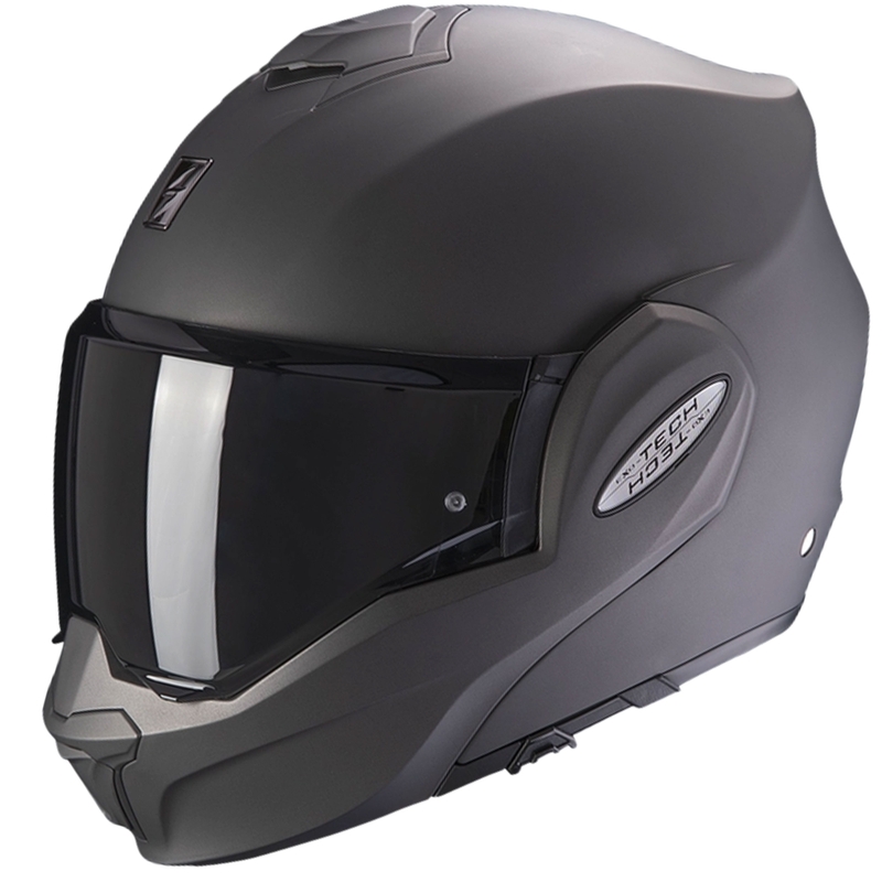 Kokkupandav mootorratta kiiver Scorpion EXO-TECH EVO Solid matt-antratsiitne