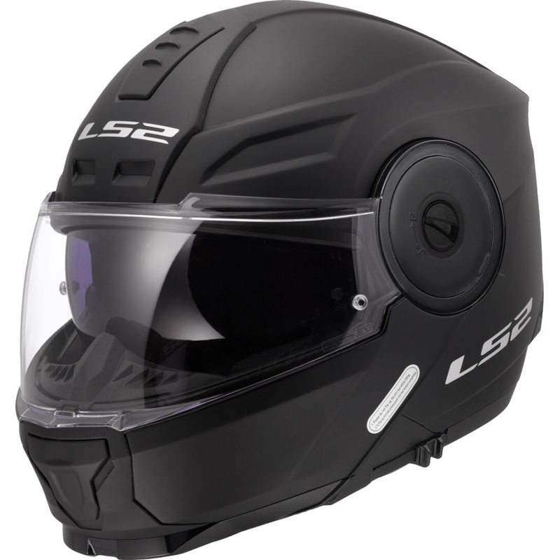 LS2 FF902 Scope II Solid Matte Black Flip-up mootorratta kiiver
