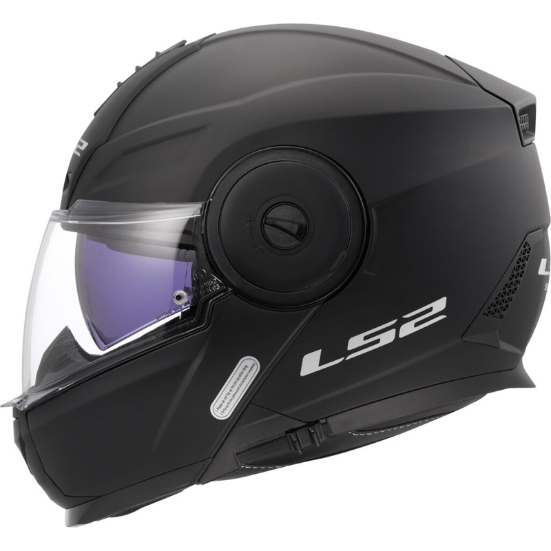 LS2 FF902 Scope II Solid Matte Black Flip-up mootorratta kiiver