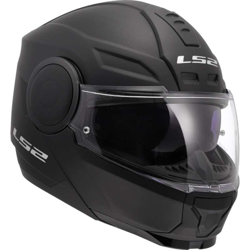 LS2 FF902 Scope II Solid Matte Black Flip-up mootorratta kiiver