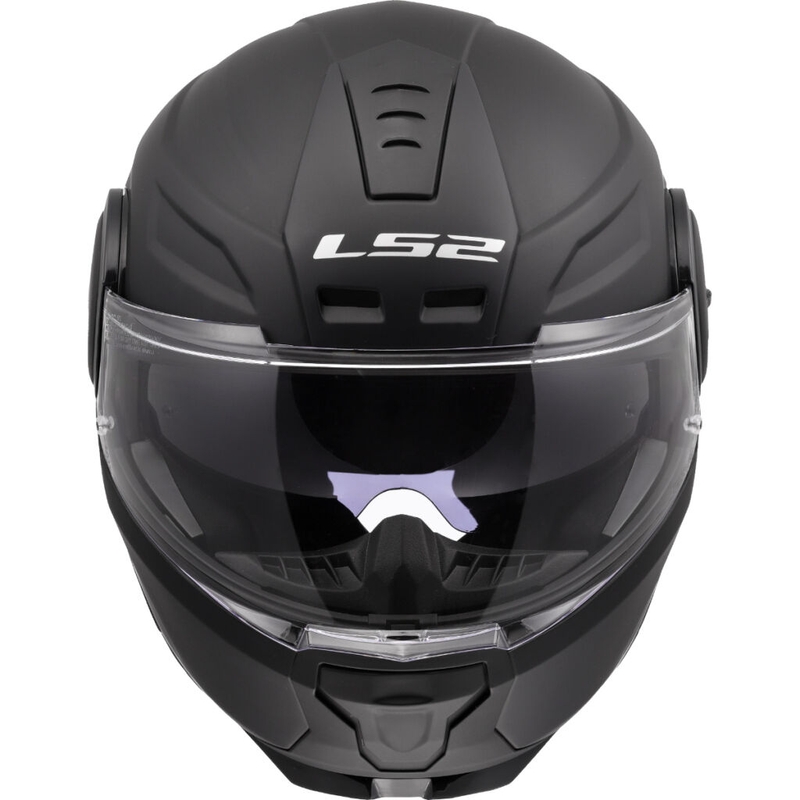 LS2 FF902 Scope II Solid Matte Black Flip-up mootorratta kiiver