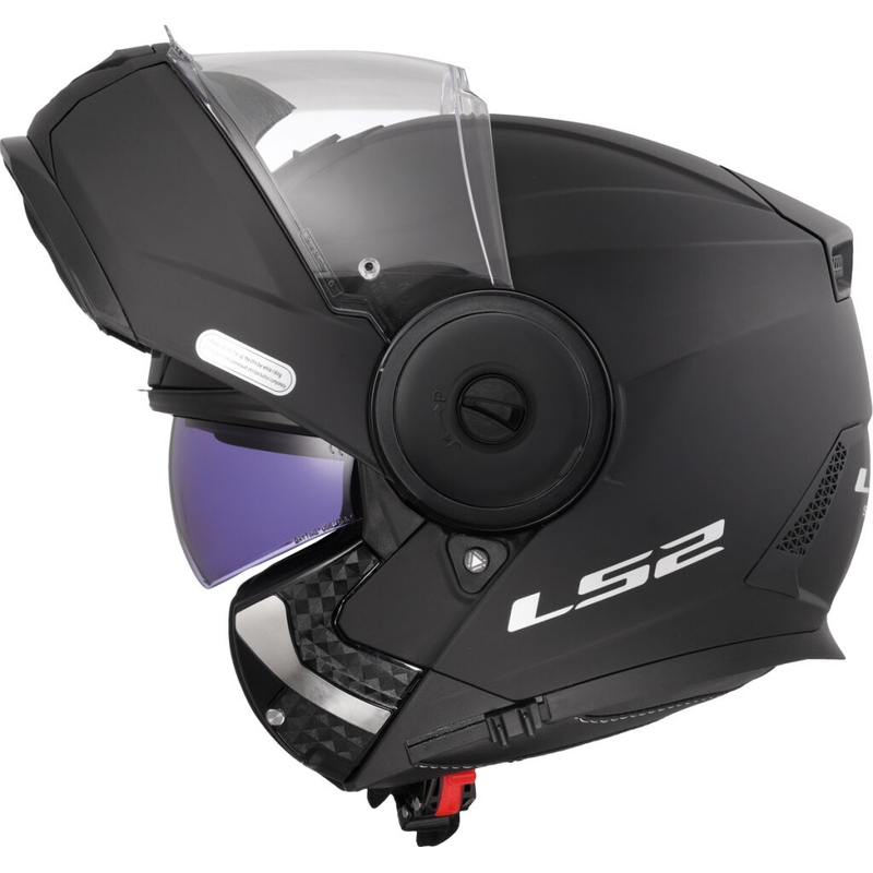 LS2 FF902 Scope II Solid Matte Black Flip-up mootorratta kiiver