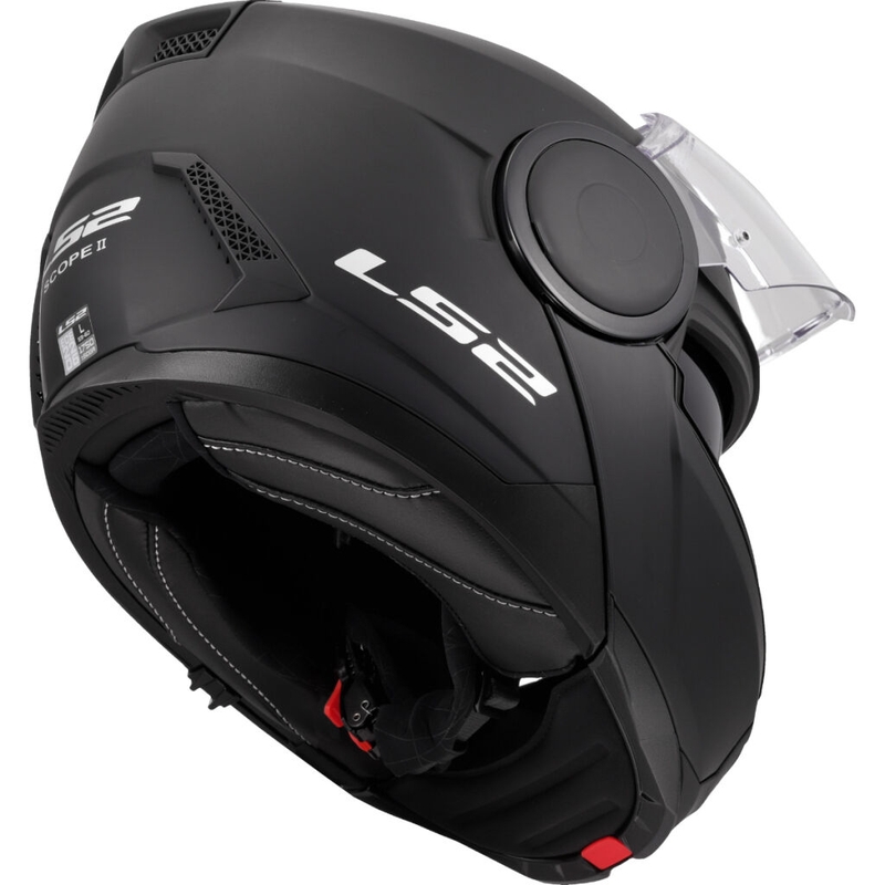 LS2 FF902 Scope II Solid Matte Black Flip-up mootorratta kiiver