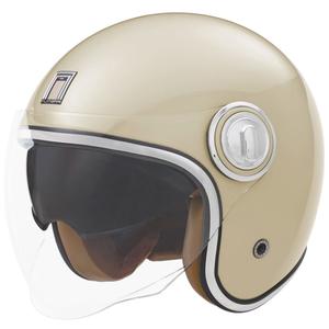 Avatud mootorratta kiiver NOX PREMIUM Heritage kreemjas valge