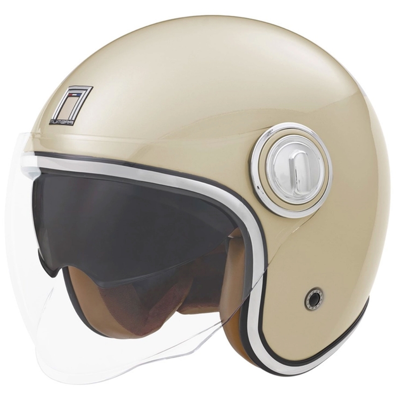 Avatud mootorratta kiiver NOX PREMIUM Heritage kreemjas valge