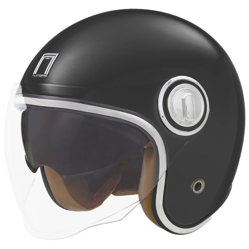 Avatud mootorratta kiiver NOX PREMIUM Heritage matt must