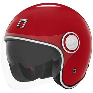 Avatud mootorratta kiiver NOX PREMIUM Heritage punane