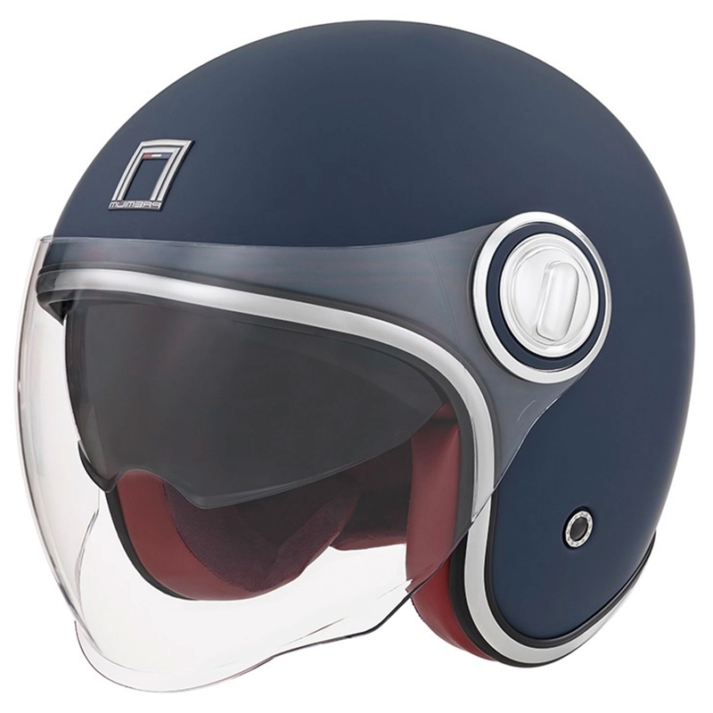 Avatud mootorratta kiiver NOX PREMIUM Heritage sinine