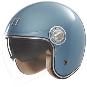 Avatud mootorratta kiiver NOX PREMIUM Heritage türkiissinine