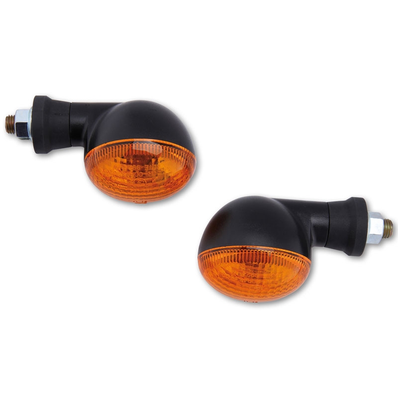 Highsider Smart Mini mustad ja oranžid mootorratta vilkurid