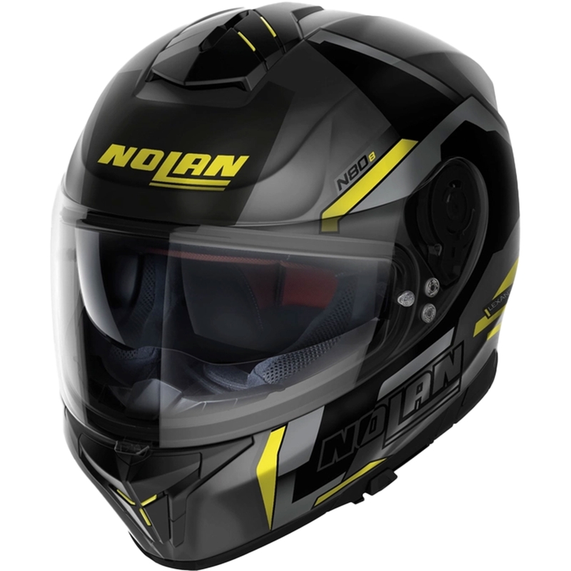 Nolan N80-8 Wanted N-com must-fluo kollane integreeritud mootorratta kiiver