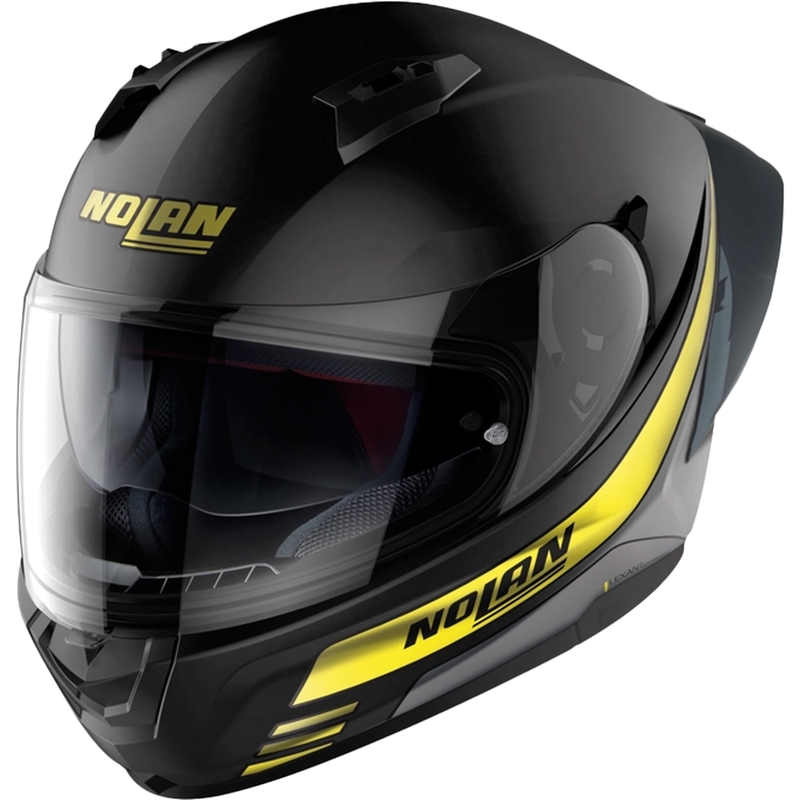 Nolan N60-6 Sport Outset 22 must ja kollane integreeritud mootorratta kiiver