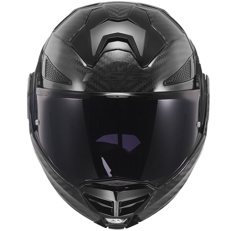 LS2 FF901 Advant X Solid Carbon Black kokkupandav mootorratta kiiver