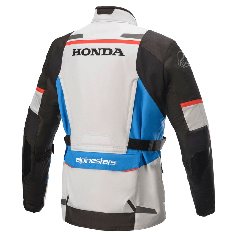 Mootorratta jope Alpinestar Andes Drystar Honda hall-must-sinine-punane