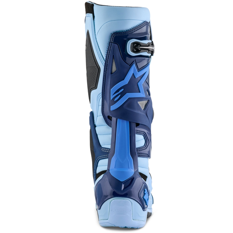 Alpinestars Tech 10 Limited Edition Steelers sinised ja helesinised mootorratta saapad