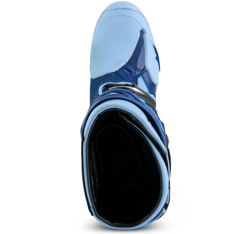 Alpinestars Tech 10 Limited Edition Steelers sinised ja helesinised mootorratta saapad