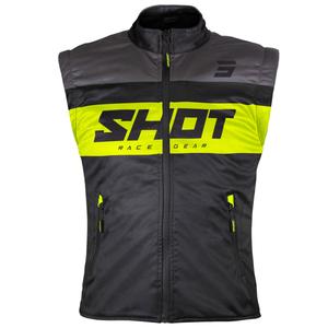 Mootorratta vest Shot Bodywarmer Lite must-fluo kollane