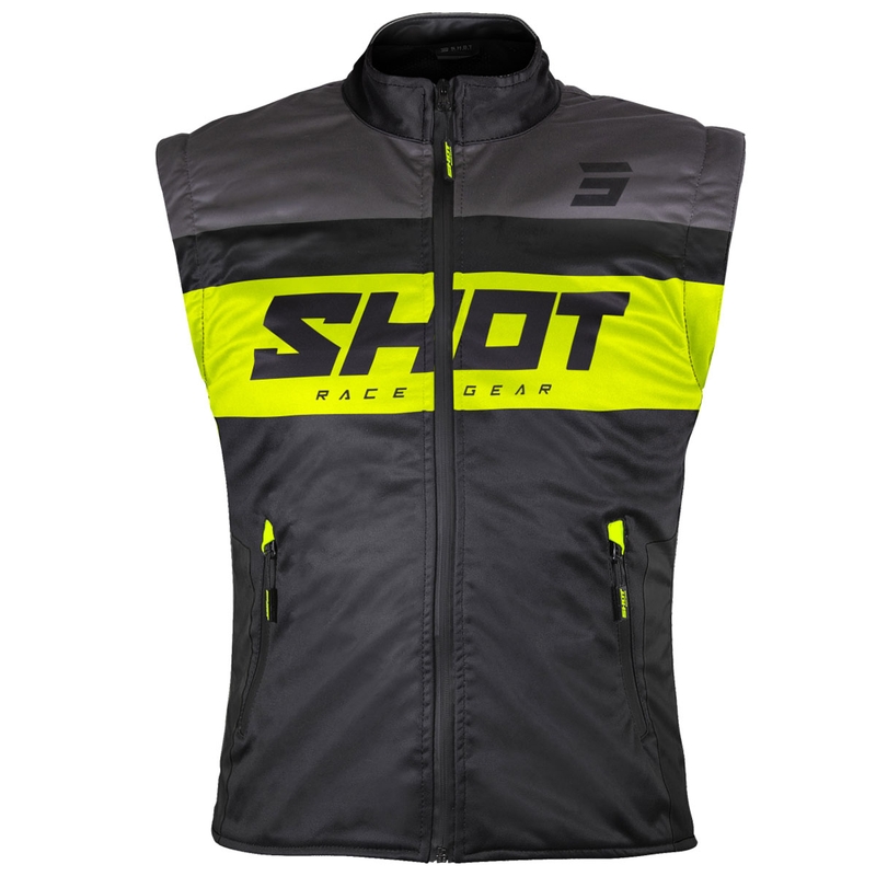 Mootorratta vest Shot Bodywarmer Lite must-fluo kollane