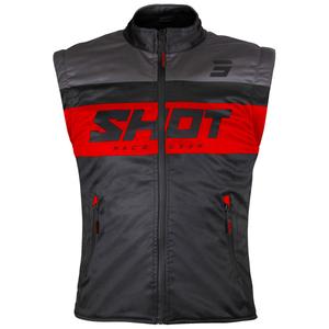 Mootorratta vest Shot Bodywarmer Lite must-punane
