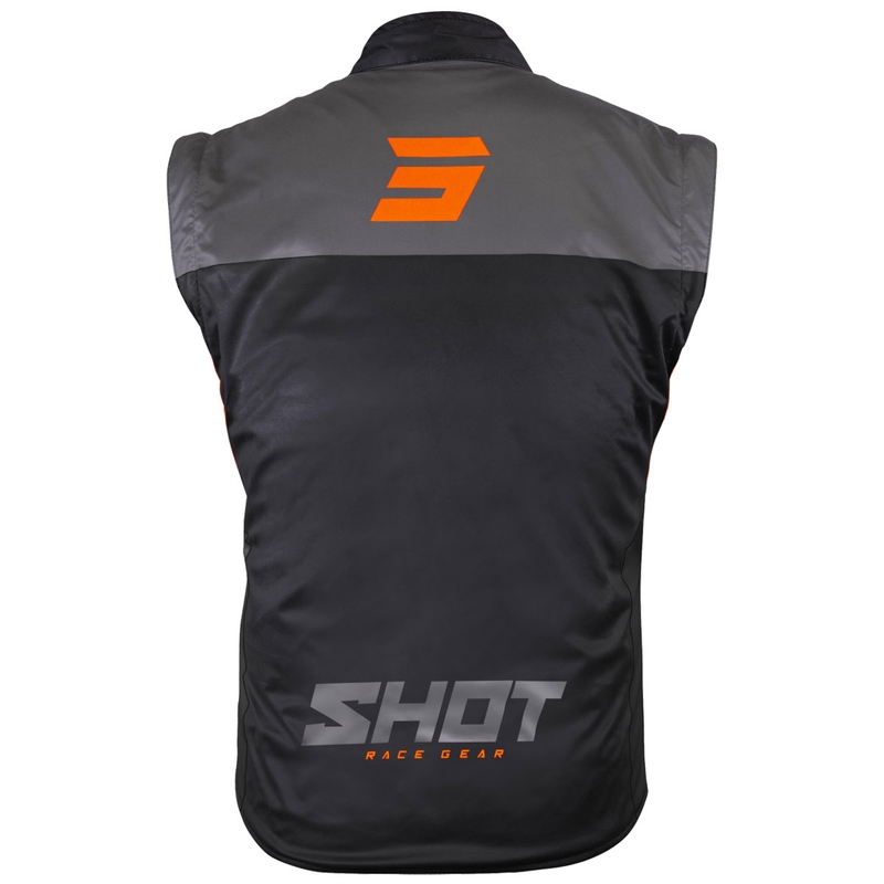 Mootorratta vest Shot Bodywarmer Lite must-oranž