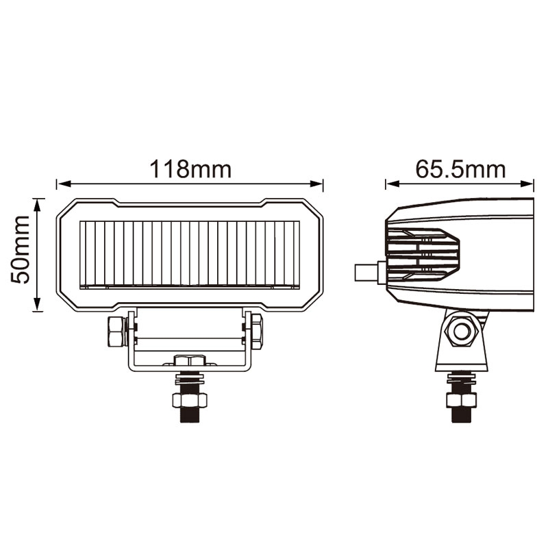 LED-valgusti SHARK 4,6" 20W must
