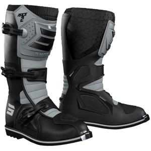 Shot Race 2 mustad ja hallid mootorratta saapad