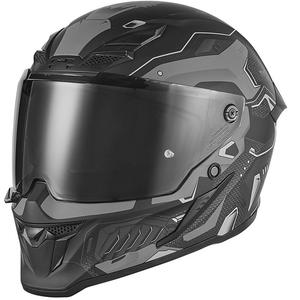 Integraalne mootorratta kiiver NOX Exlusiv Goliath Berserk matt must-titaanist