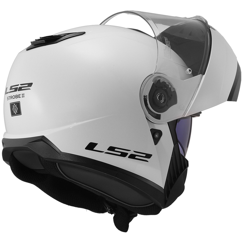 Flip-up kiiver LS2 FF908 Strobe II valge läikega