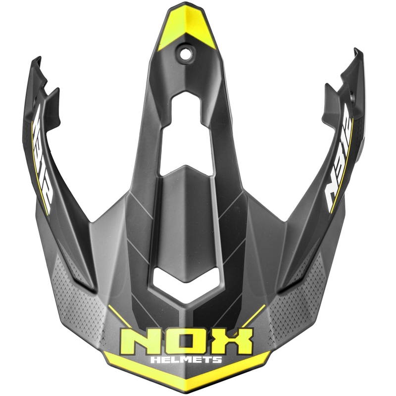 Mootorrattakiivri visiir NOX N312 Vapor matt must-kollane