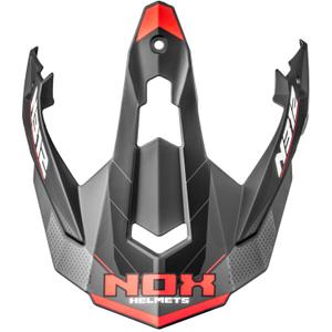 Mootorrattakiivri visiir NOX N312 Vapor matt must-punane