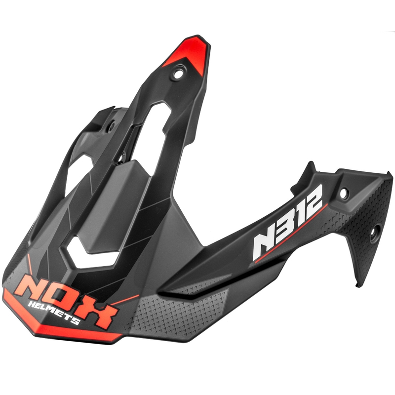 Mootorrattakiivri visiir NOX N312 Vapor matt must-punane