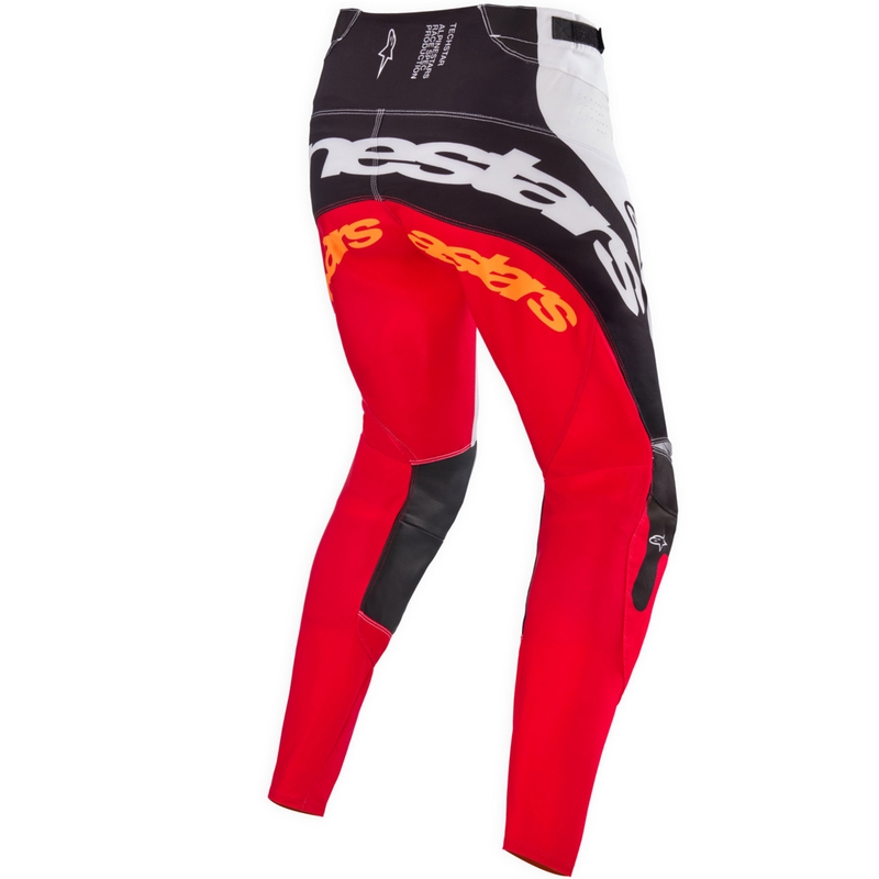 Alpinestars Techstar Techstar Limited Edition Deep must-valge-fluo punane-oranž motokrossipüksid