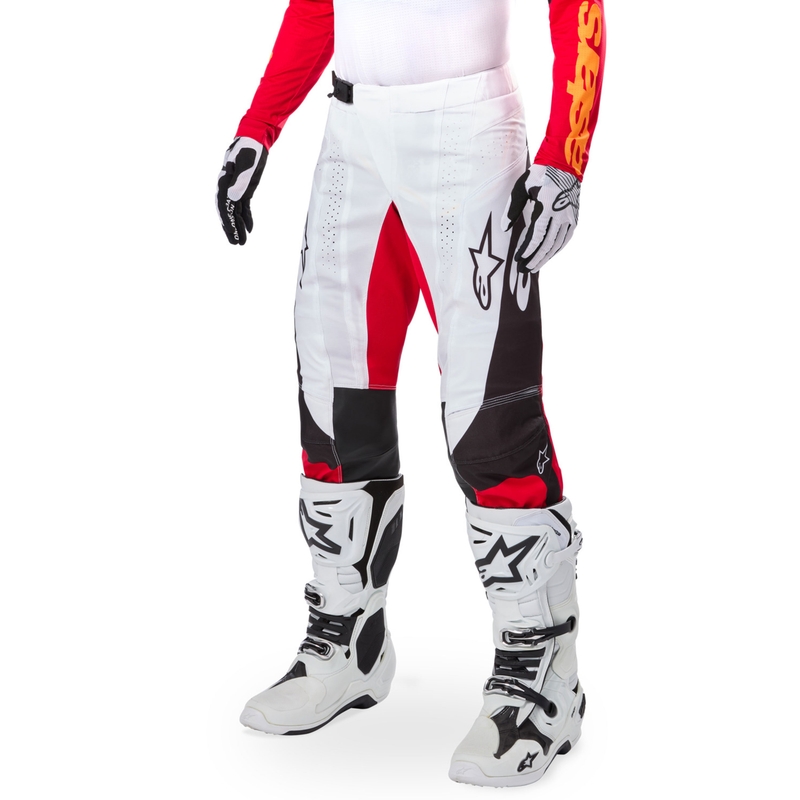 Alpinestars Techstar Techstar Limited Edition Deep must-valge-fluo punane-oranž motokrossipüksid