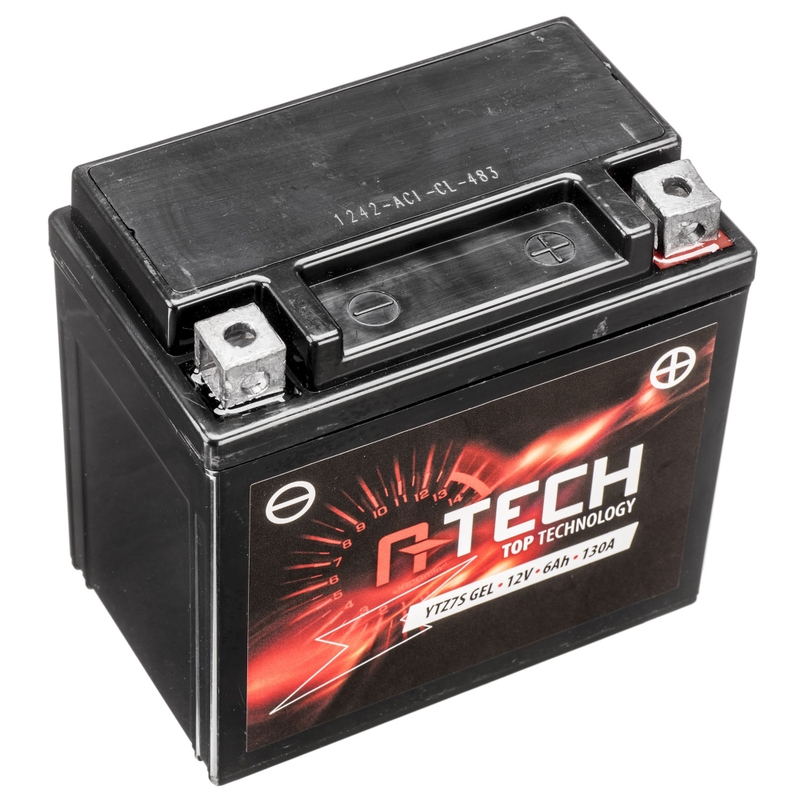 Geelaku A-TECH 12V, YTZ7S GEL, 6Ah, 130A, hooldusvaba.