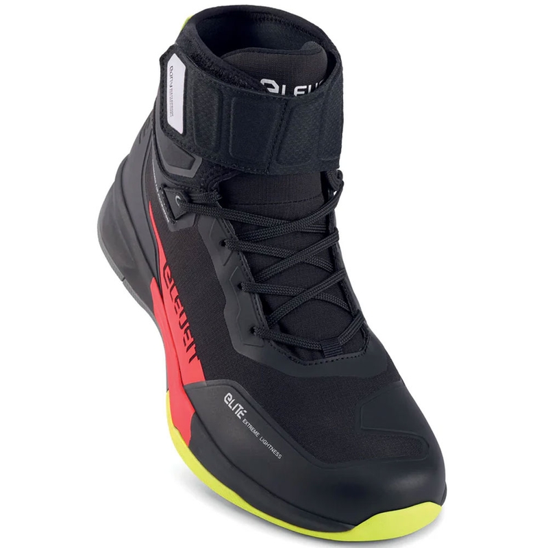 Eleveit STRATOS E-Dry mustad ja punased mootorratta saapad