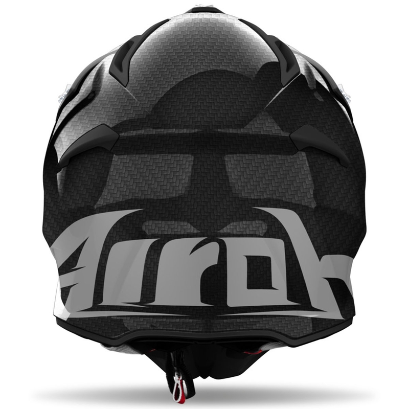 Motokrossikiiver Airoh Aviator ACE 2 Carbon must läikiv kiiver