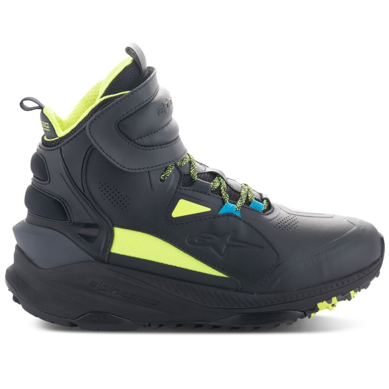 Alpinestars Speedstreet Black Lime Blue mootorratta saapad