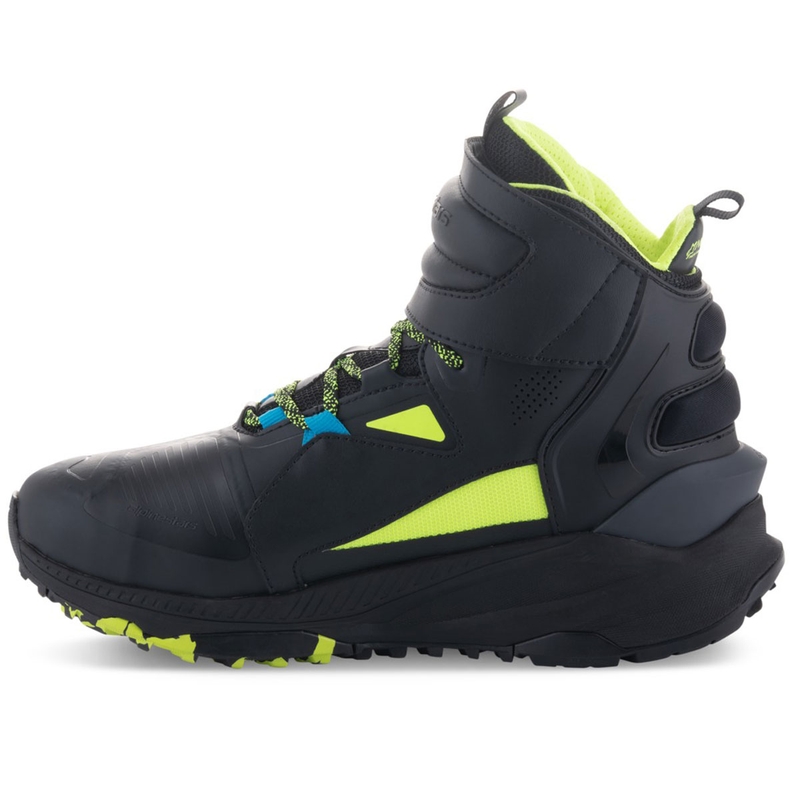 Alpinestars Speedstreet Black Lime Blue mootorratta saapad