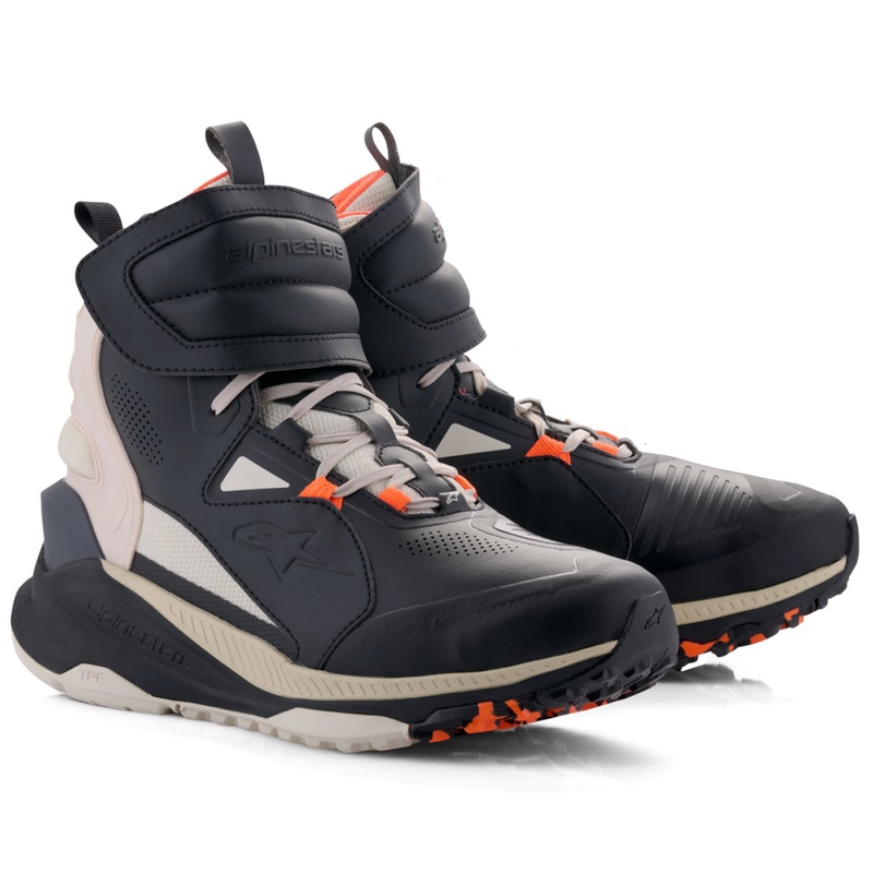 Alpinestars Speedstreet must-mond-oranž mootorratta saapad