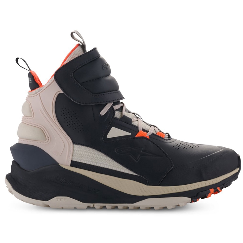 Alpinestars Speedstreet must-mond-oranž mootorratta saapad