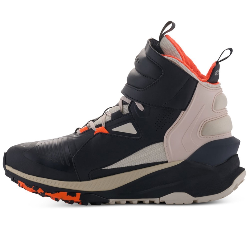 Alpinestars Speedstreet must-mond-oranž mootorratta saapad