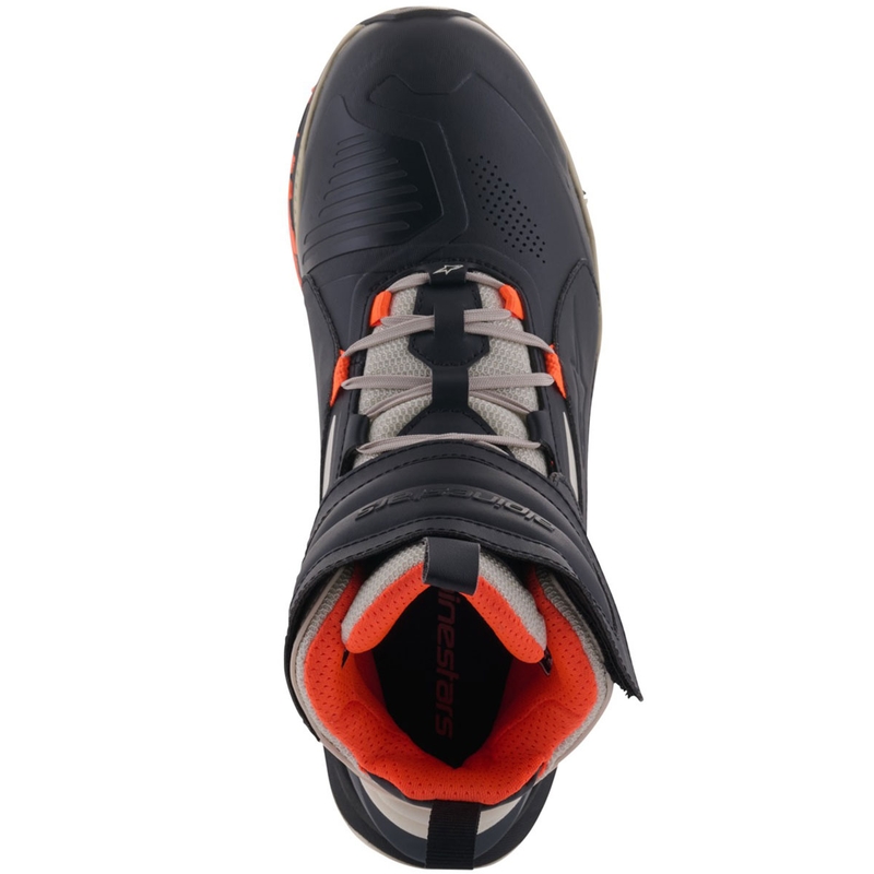 Alpinestars Speedstreet must-mond-oranž mootorratta saapad