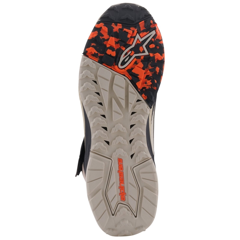 Alpinestars Speedstreet must-mond-oranž mootorratta saapad