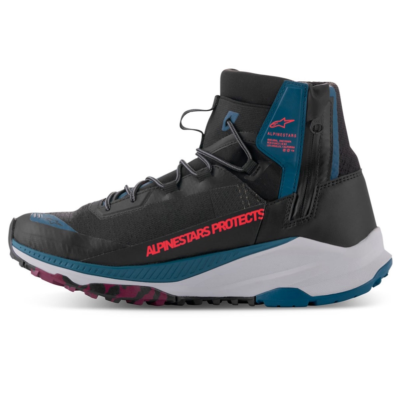 Alpinestars Speedforce XR must-sinine-roheline-hall mootorratta saapad