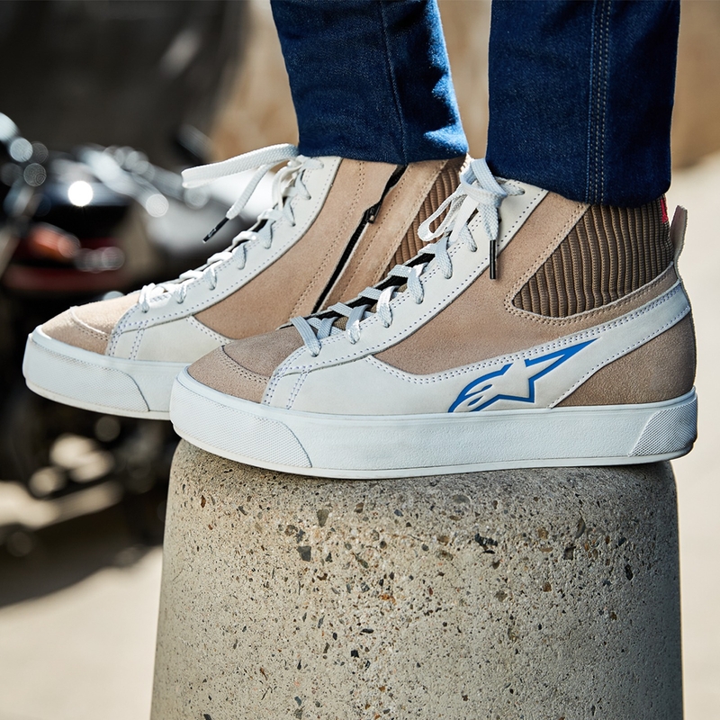 Alpinestars Stella Stated Podium naiste mootorratta saapad valge ja helehall