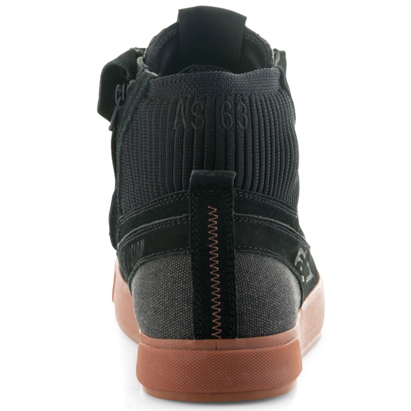 Alpinestars Stated Mustad kummist mootorratta saapad