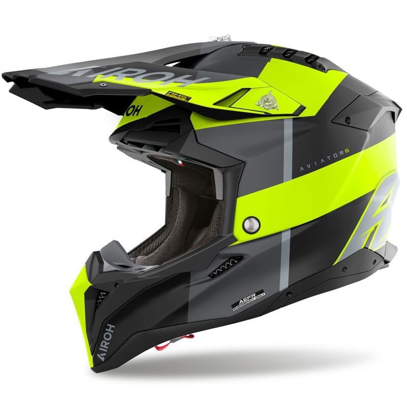 Motokrossikiiver Airoh Aviator 3 Monarch mattkollane